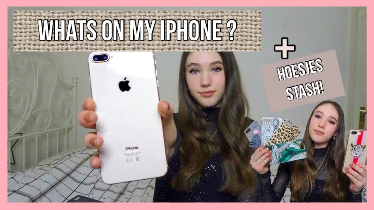 ★WHATS ON MY IPHONE 8 PLUS + TELEFOONHOESJES STASH!!★   MyrthexStar