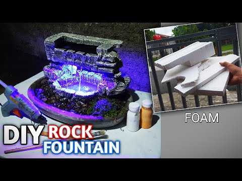 , title : 'Water fountain / Beautiful Tabletop Indoor Water Fountain Rock Cliff Imagination with Styrofoam'