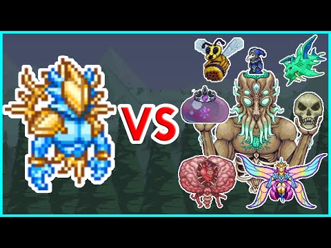 Terraria 1.4 - Stardust Guardian vs All Bosses