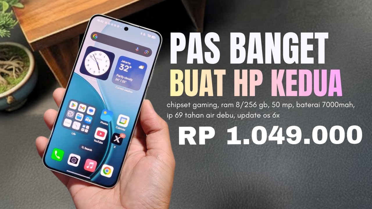 MURAH TAPI MEWAH‼️RAM 8/256 GB, 7000MAH - HP 1 JUTAAN KECIL TERBAIK DESEMBER 2025