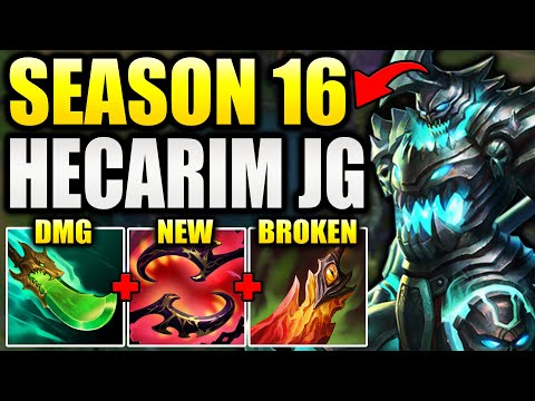 HOW TO PLAY HECARIM JUNGLE IN SEASON 16! (NEW BUILD)