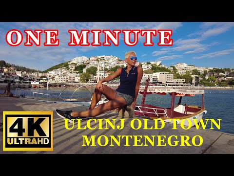 Ulcinj Old Town Montenegro ( one minute ) 4K Walking Tour