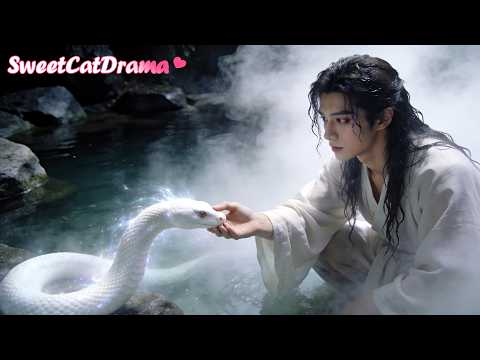 Fantasy film! Man keeps a white snake as a pet, it turns into a beauty to repay him! #ChineseDram