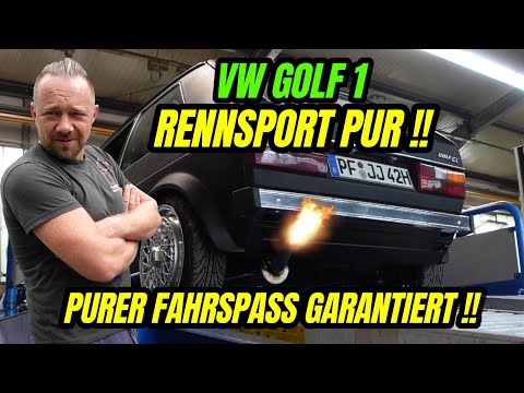TURBO-GOCKEL - VW GOLF 1 - RENNSPORT PUR !! PURER FAHRSPASS GARANTIERT ! WEBER VERGASER
