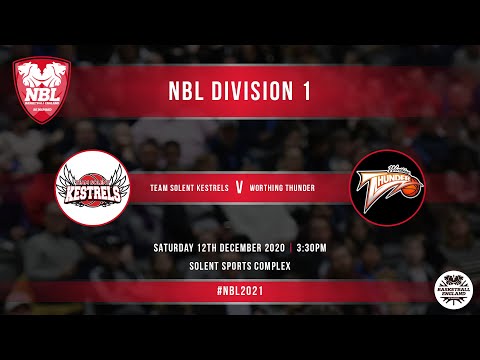 NBL Live:Team Solent Kestrels vs Worthing Thunder - 12.12.20