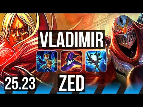 VLADIMIR vs ZED (MID) | EUW Grandmaster | 25.23