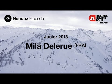 Nendaz Freeride Junior 2018 // Mila Delarue - 2nd Ski Women U14