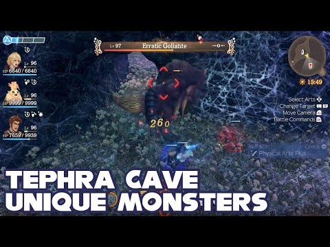 All Tephra Cave Unique Monsters & Locations - Xenoblade Chronicles Definitive Edition