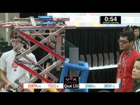 2015 VRC Math Q133 - 2587K 7211 vs 2560 383V - 34 to 35 - VEX Worlds 2015 - Math Division