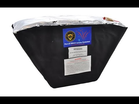 PFX5202 25 SHOT SILVER COMET ZIPPER FAN - DOMINATOR FIREWORKS PRO