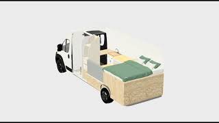Quick Vanspace 3D tutorial! Design your van before you build, Ram Promaster layout 