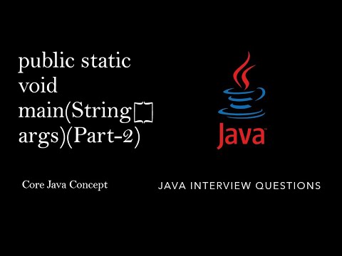 Public Static Void Mainstring Args Part 2 Java Interview Question Core Java Main Method