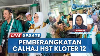329 Calon Jemaah Haji HST Dilepas secara Seremonial, Naik 12 Bus Menuju Asrama Embarkasi