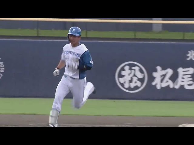 【ファーム】ファイターズ・水野達稀 2試合連続のホームランを放ち先制に成功する!! 2022年6月9日  北海道日本ハムファイターズ 対 横浜DeNAベイスターズ