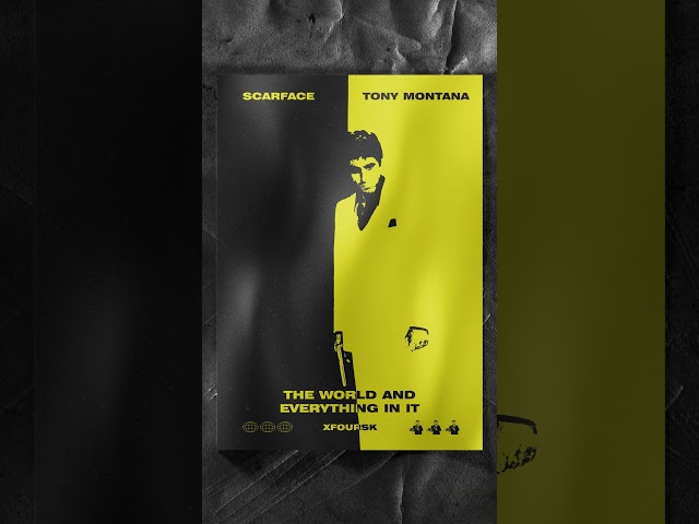 Vídeo relacionado con KUSTOM ART - Póster decorativo de la serie de pósteres de película Scarface con Al Pacino (42 x 30 cm, impresión de arte sobre papel estucado, sin marco)