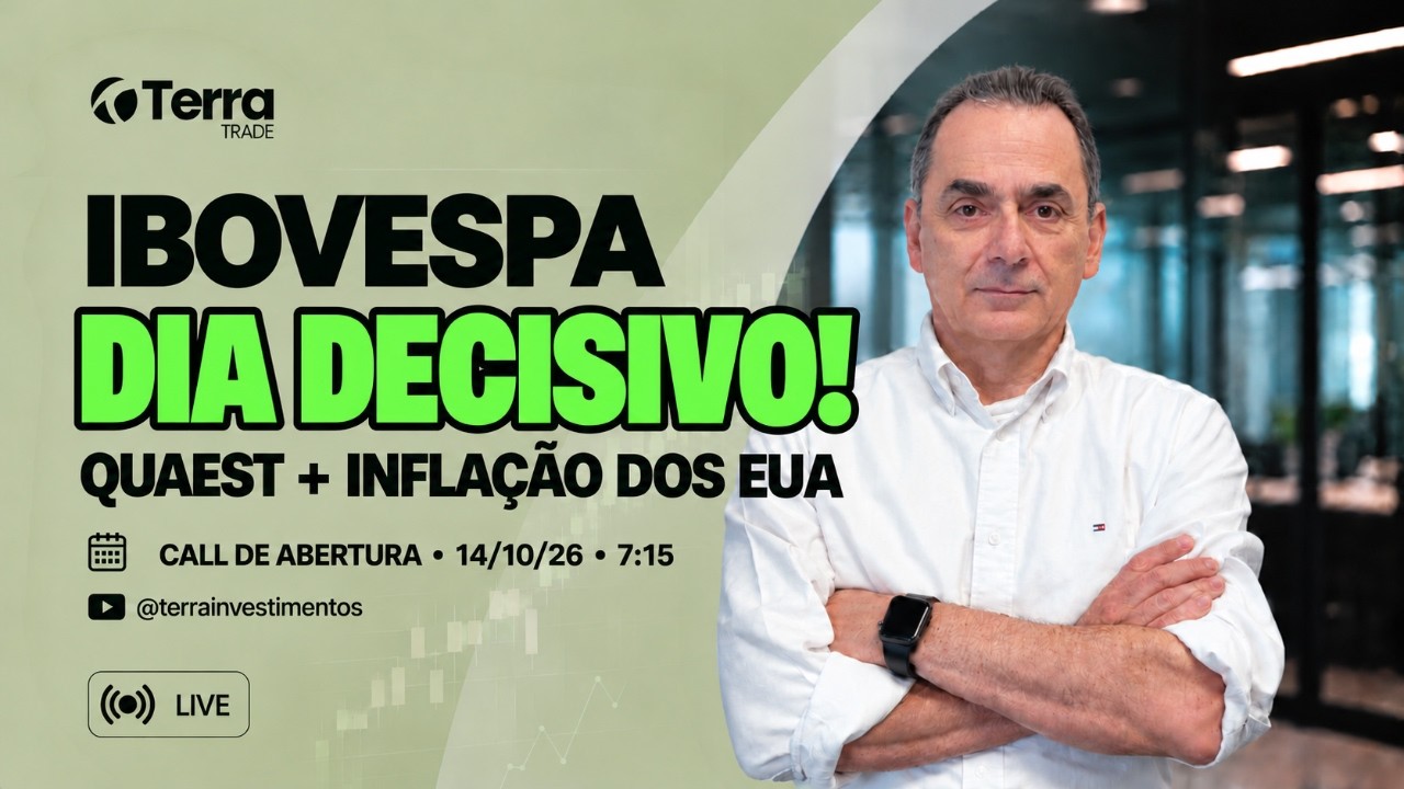 📊 Ibovespa: dia decisivo! Quaest + CPI | Call de Abertura 14/10/26 7:15 hs
