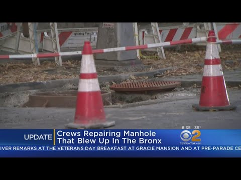 Con Edison Makes Repairs After Manhole Explosion