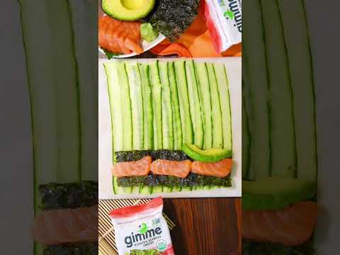 High Protein Salmon Cucumber Rolls! 🍣