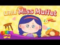 Little Miss Muffet- Nursery Rhymes - Animation Kids song with Lyrics