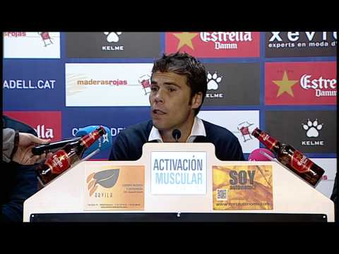 Rueda de Prensa de Rubi tras el CE Sabadell (4-1) Girona CF  - HD