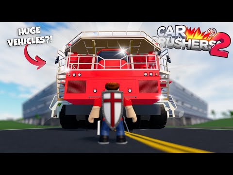 I Bought My First MEGA VEHICLE in Car Crushers 2... Roblox