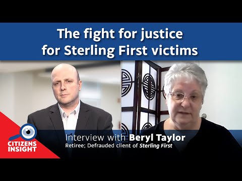 CITIZENS INSIGHT – The fight for justice for Sterling First Victims – Beryl Taylor
