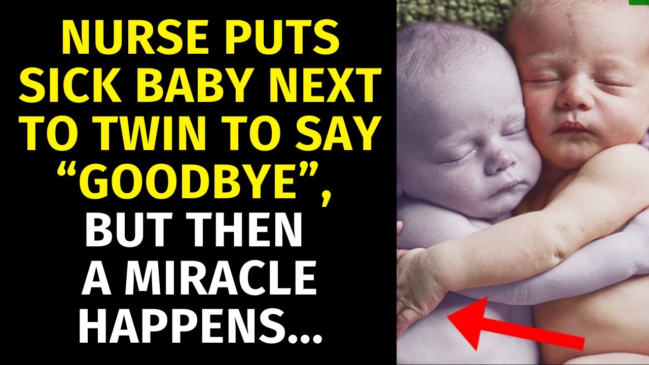 Nurse Puts Sick Baby Next To Twin To Say "Goodbye", But Then A Miracle Happens