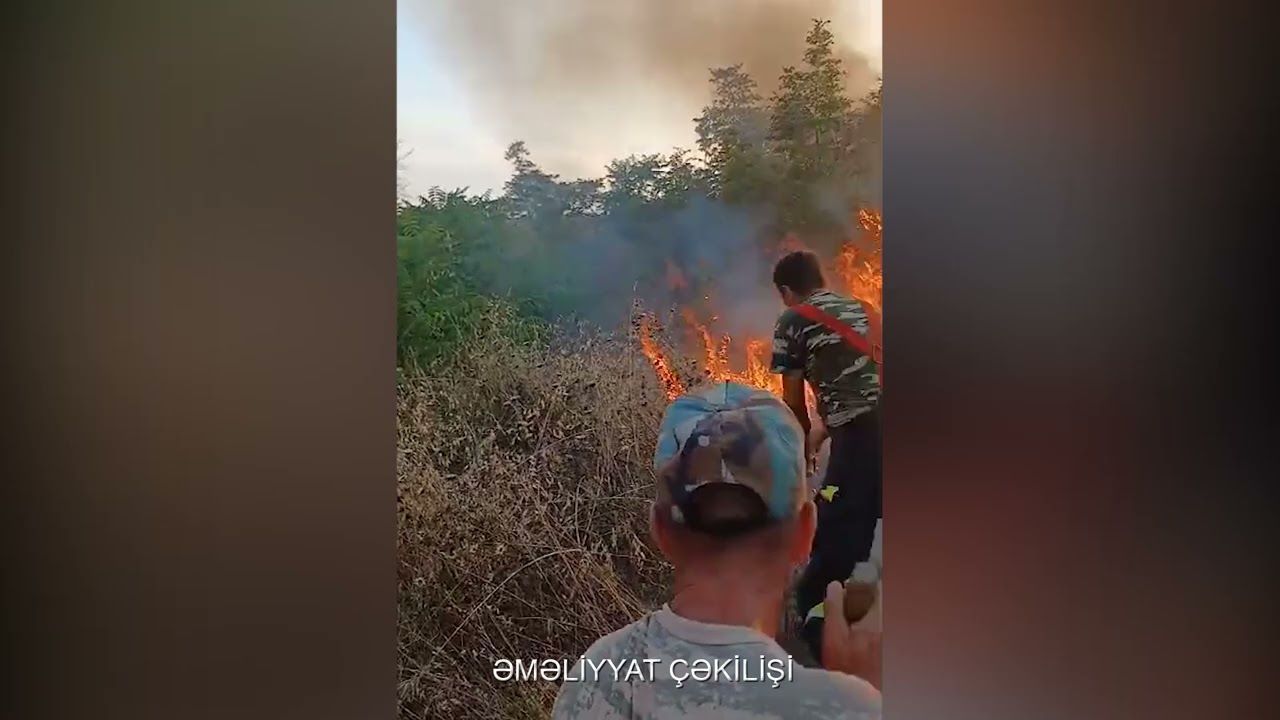 Qubadlıda yanğın olub VİDEO