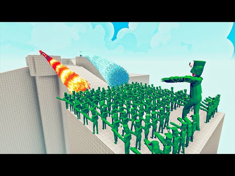 100x GREEN RAINBOW FRIEND + 2x GIANT vs EVERY GODS - Totally Accurate Battle Simulator TABS