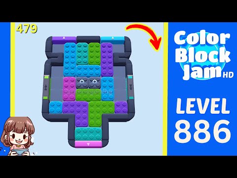 Color Block Jam Level 479 (886) Solution Walkthrough