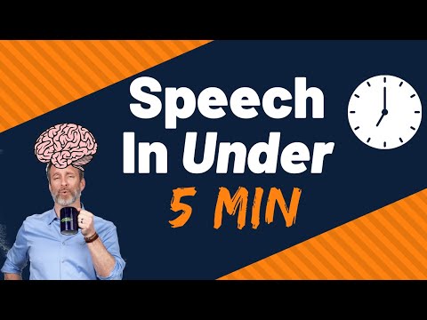 How To Memorize Any Speech In 5 Minutes or Less
