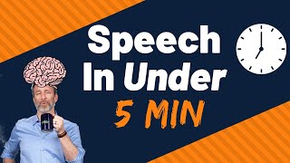 How To Memorize Any Speech In 5 Minutes or Less