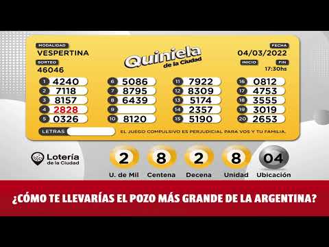 Transmisión en vivo de Lotería de la Ciudad