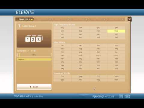 RH Elevate Software Tutorial - Vocabulary