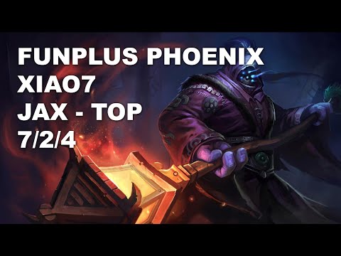 FunPlus Phoenix xiao7 Top Jax vs Sylas - KR Challenger Rank Game