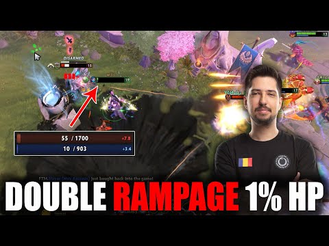 Dont let w33 Templar Assasin Mid ! Double Rampage 1% HP - Dota 2 Pro