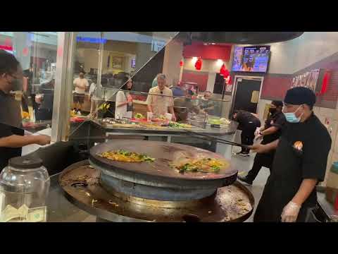 Praça de alimentação do shopping Brea, Califórnia 8 K, vlog de viagens e gastronomia