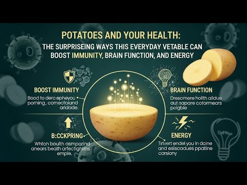 “Potatoes and Your Health: The Surprising Ways This Everyday Vegetable Can Boost Immunity, Brain  