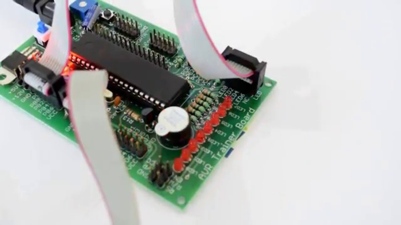 LED Blinking with AVR ATmega16 Microcontroller by ABLab Solutions