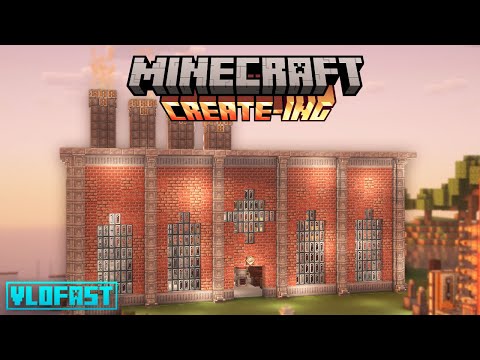 Fiz uma STEEL FACTORY totalmente automatizada com o Create Mod do Minecraft!