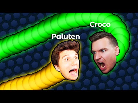 Ich schlage Paluten in Slither.io (ERNEUT) - Slither mit Croco