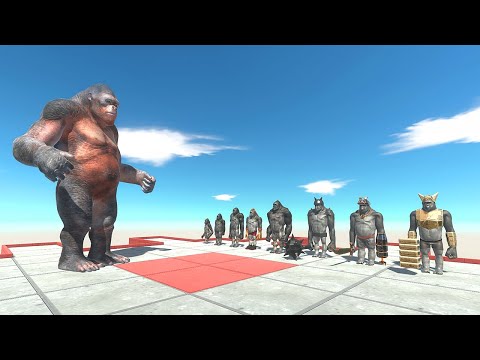 Goro vs Primate Team - Animal Revolt Battle Simulator