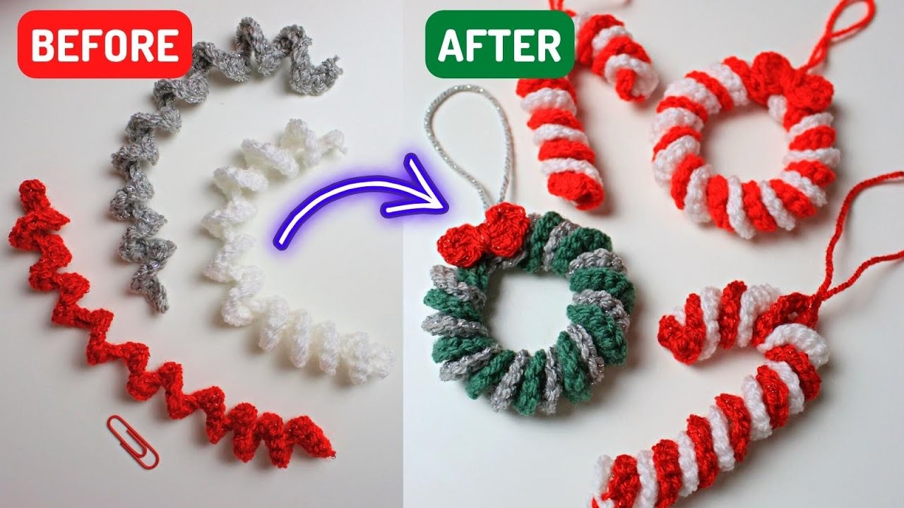 Amazing Christmas tree ornaments! 🎄 | Crochet Christmas Ornaments Tutorial
