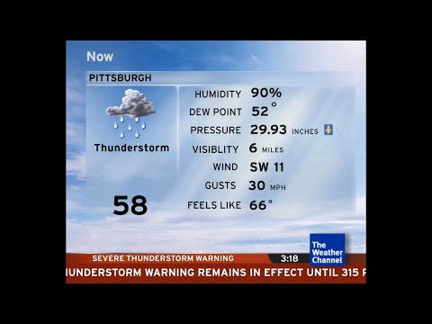 Intellistar 1 SD with Severe Thunderstorm Warning - Pittsburgh, PA  (11/27/22)
