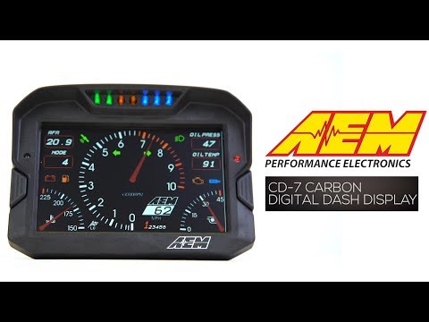 The Lightest, Brightest, Ultimate 7\" Digital Dashboard Display - CD-7 Carbon