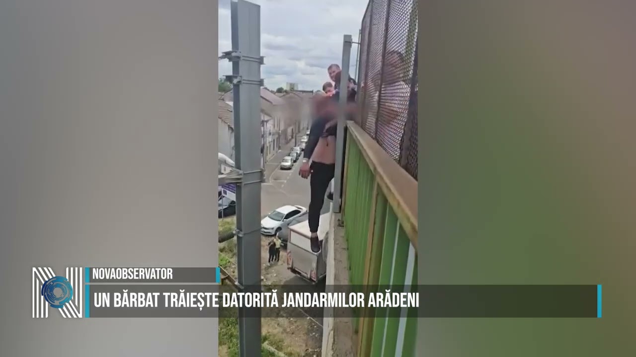 Un bărbat trăiește datorită jandarmilor arădeni