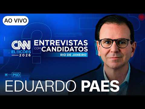 AO VIVO: ENTREVISTA COM EDUARDO PAES (PSD), CANDIDATO AO GOVERNO DO RJ | CNN ELEIÇÕES