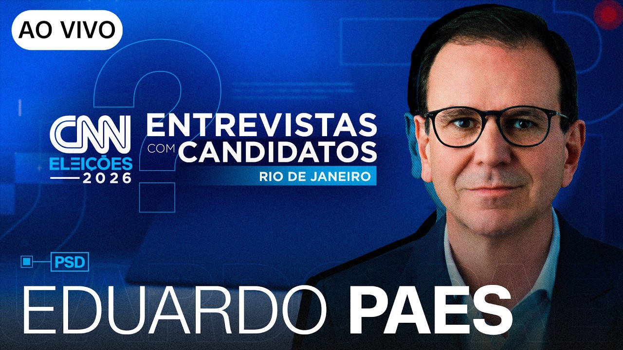 AO VIVO: ENTREVISTA COM EDUARDO PAES (PSD), CANDIDATO AO GOVERNO DO RJ | CNN ELEIÇÕES