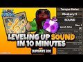 Eating Sound Fruit and Leveling it up in 10 Mins (Update 20 Blox Fruits)
