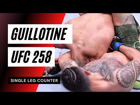 Single Leg Counter #1 Guillotine (Rodolfo Vieira vs. Anthony Hernandez UFC 258)